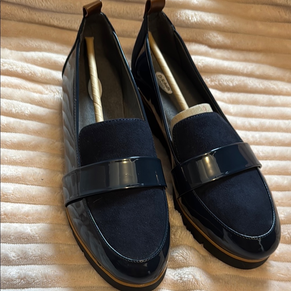 Dr. Scholl's Navy Patent Loafers